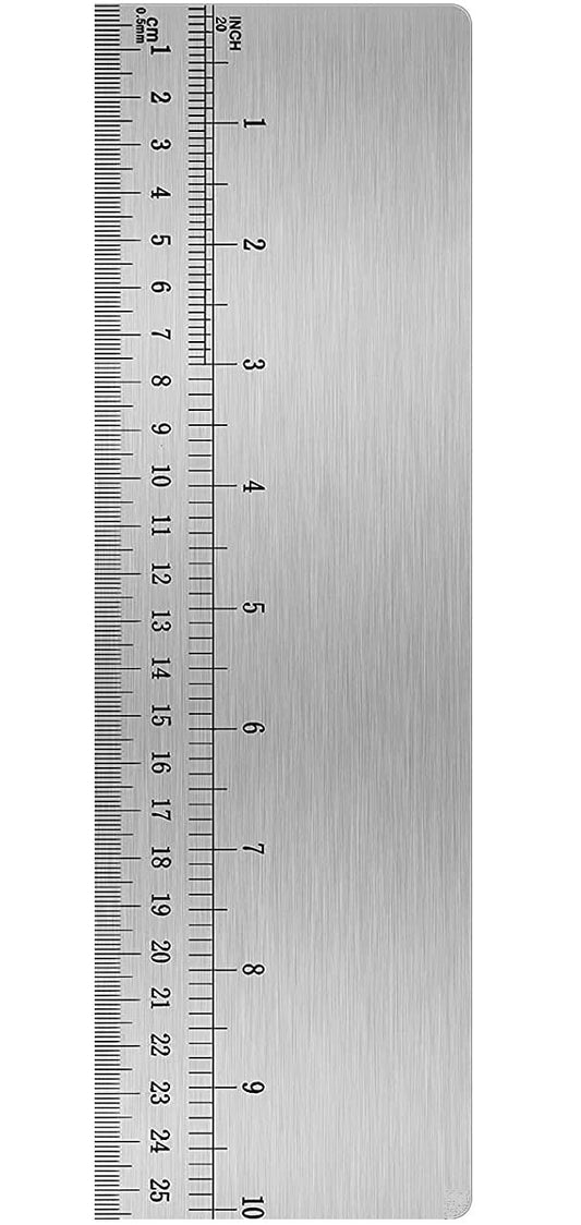 10inch Metal Cake Scraper，Stainless Steel Cake Edge Smoother for Buttercream, Cake Decorating Comb