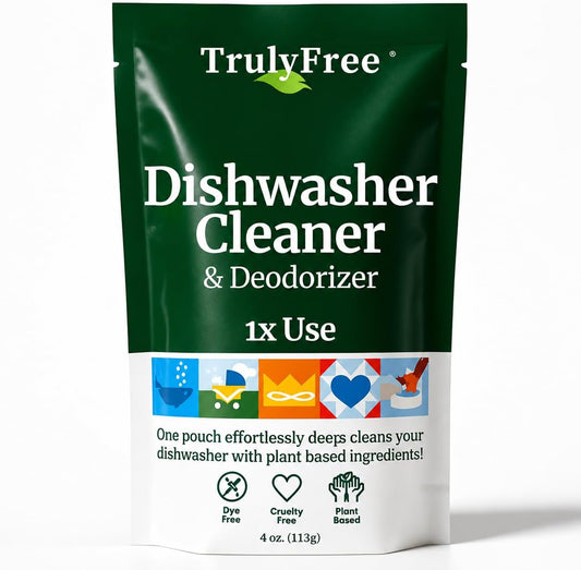 Truly Free Plant Based Dishwasher Cleaner - Lemon - 4oz - Pack of 1