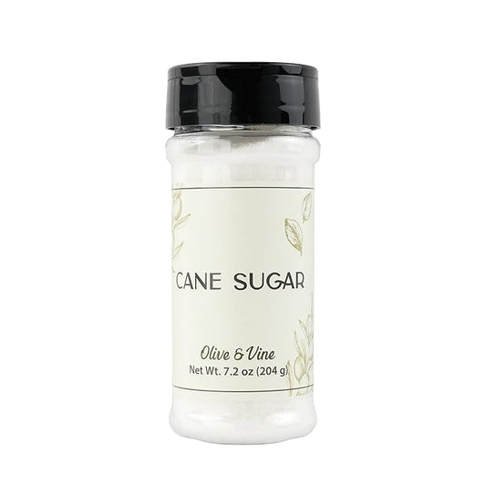 Olive & Vine Cane Sugar, Sweet Flavor, For Baking & Beverages, Rich Tradition, Authentic Taste, For Global Recipes (7.2