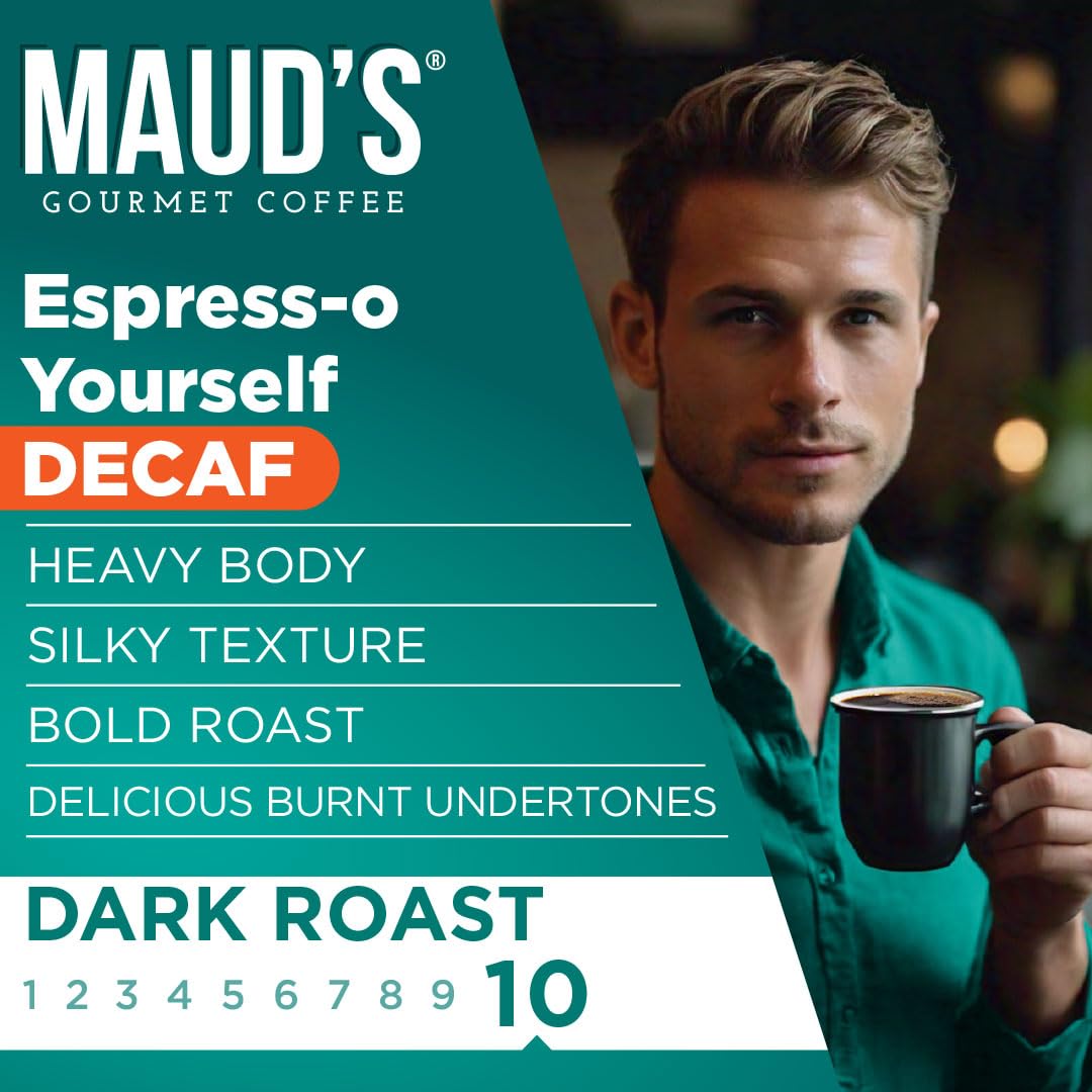Maud’s Decaf Espresso Roast Coffee Pods, 18ct