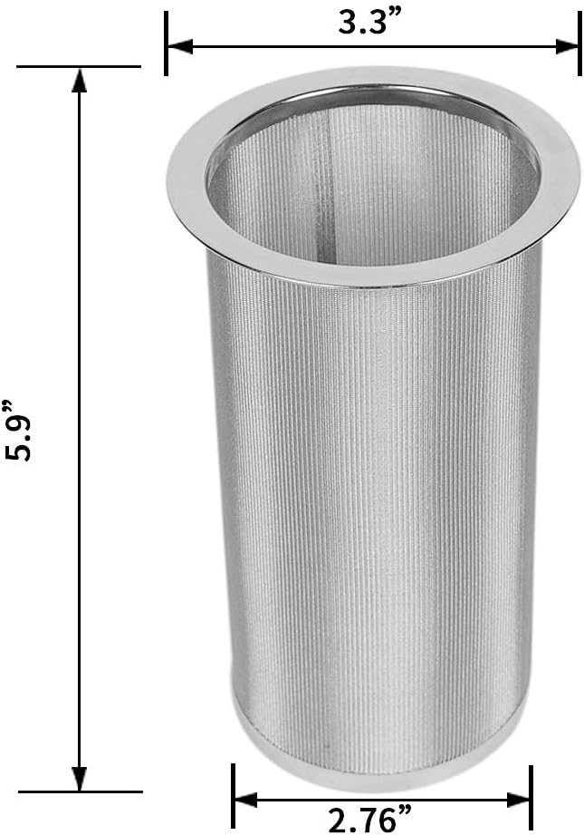 Cold Brew Coffee Maker Filter for 1Quart/32ounce Wide Mouth Mason Jar-Iced Coffee&amp;Tea&amp;Fruit Maker-Food grade 304 Stainless Steel coffee Filter-Free silicone seal gasket&amp;Coffee Scoop.(Jar NOT Included)