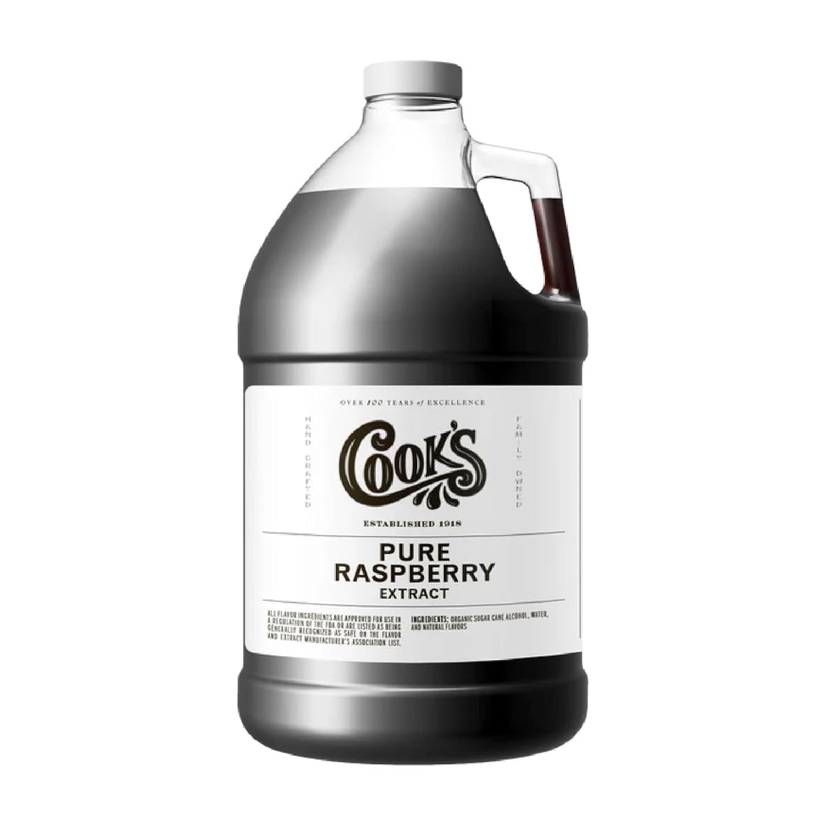 Cook's Pure Red Raspberry Extract for Pies, Fillings &amp; Syrup, 128 oz | Vibrant, concentrated raspberry for tarts, jams, syrups &amp; candies