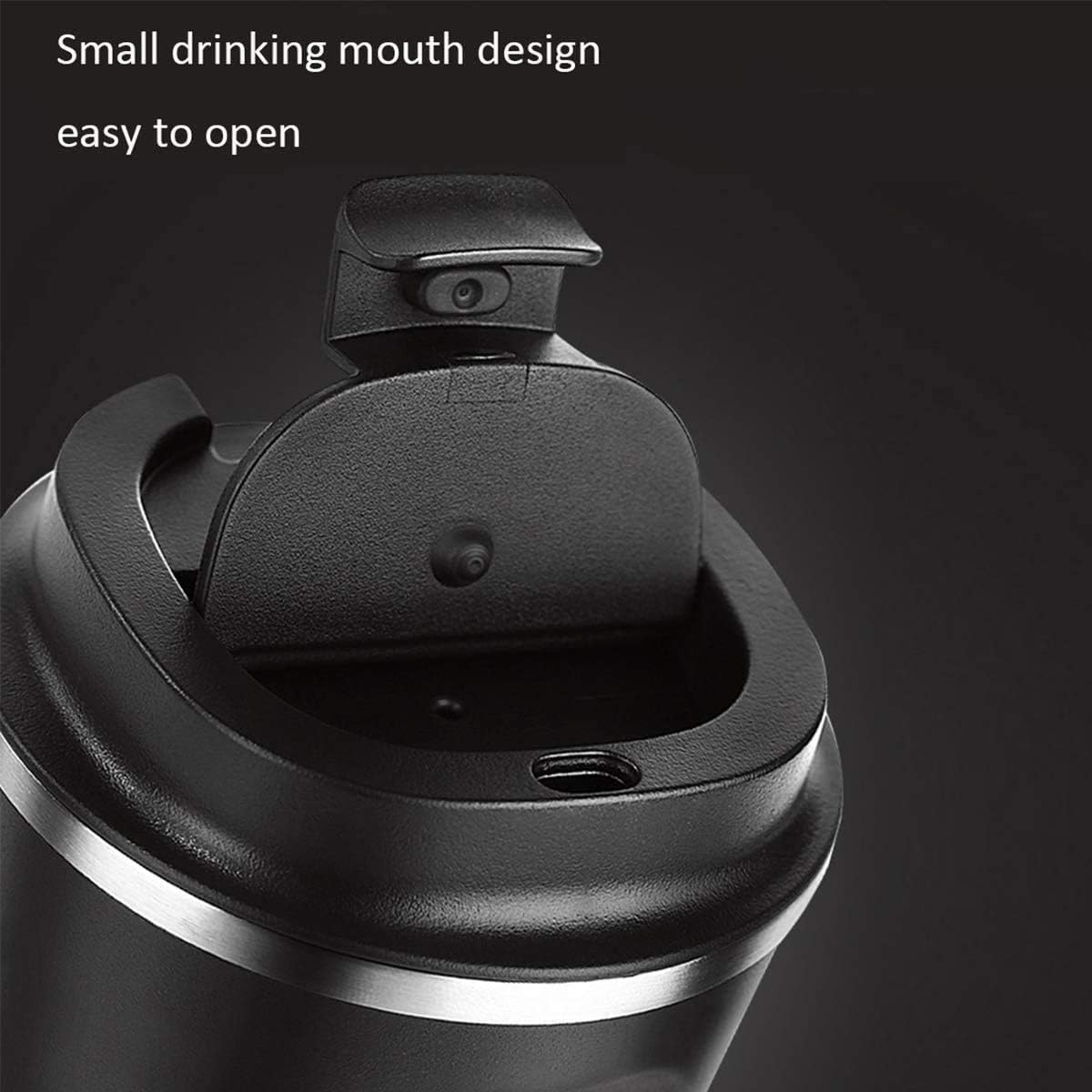 12OZ Vacuum Travel Mug for Ice Drinks/Hot Beverage, Double Walled Stainless Steel Insulated Coffee Tumbler Cup, Thermal Coffee Mug