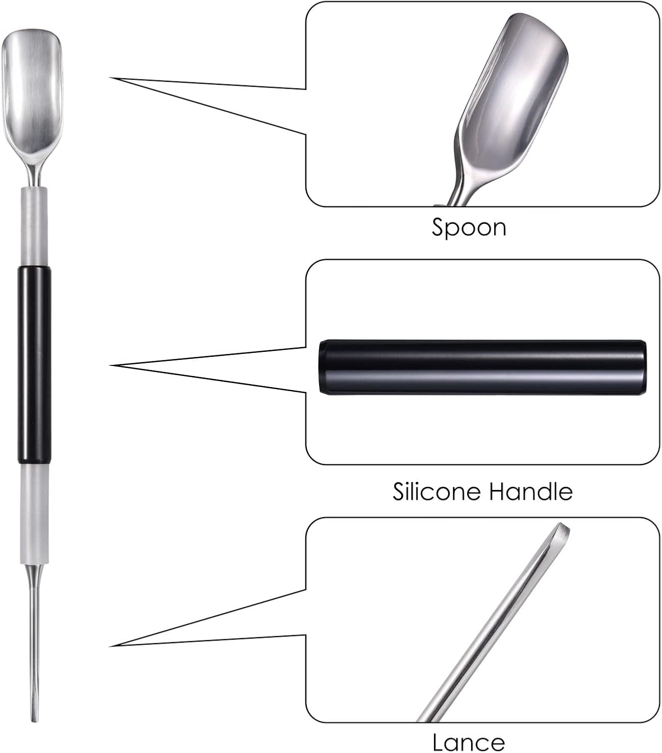 Latte Art Tools Set (3PCS), Coffee Art Pen Stainless Steel for Cappuccino &amp; Espresso, Barista Latte Decorating Kit for Beginners, Home Cafe Coffee Accessories