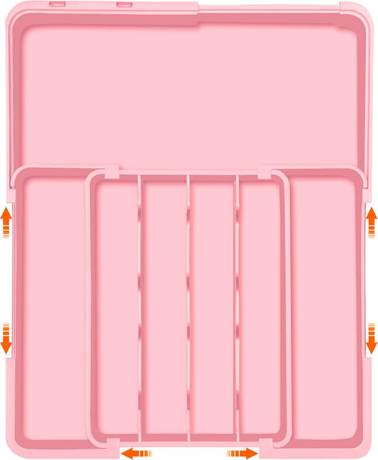 Silverware Organizer Expandable Silverware Drawer Organizer Adjustable Drawer Organizer, Flatware Cutlery Tray for Spoons