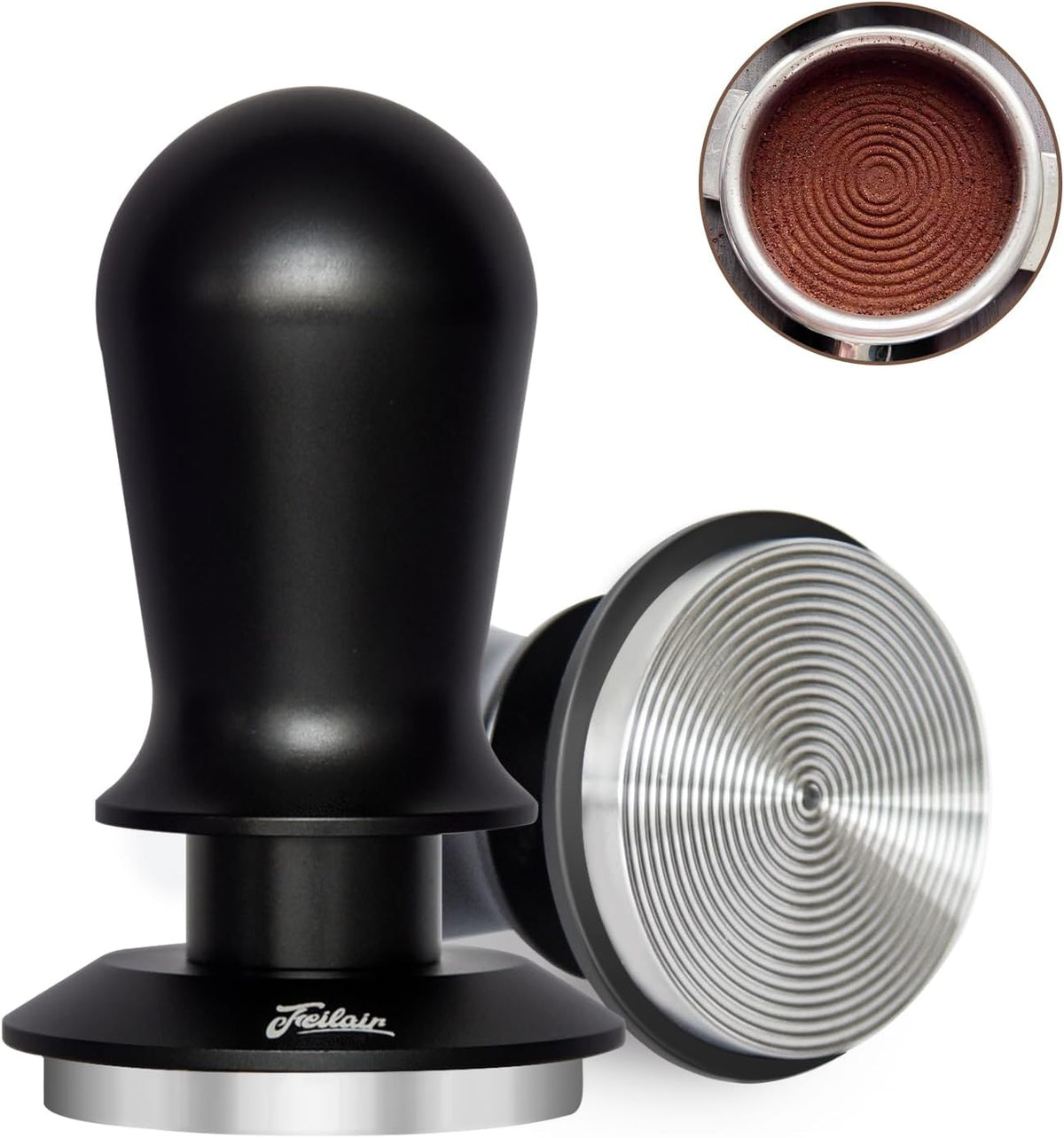 58.35mm Espresso Tamper 30lb Spring Loaded Self Leveling for E61