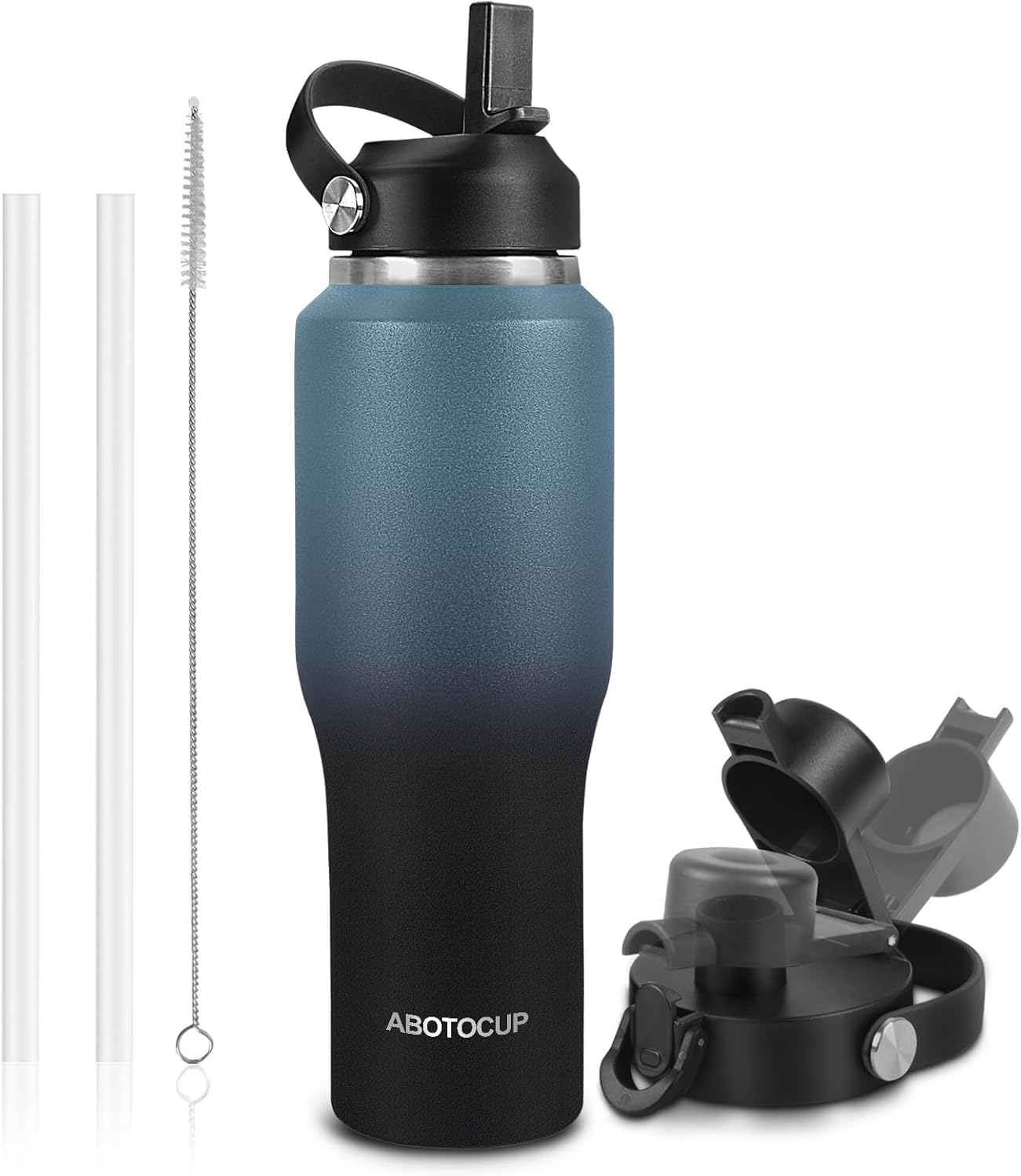 40oz Insulated Water Bottle Keep Cold 24h&Hot 12h, Double Wall Vacuum Insulated Water Bottles with S