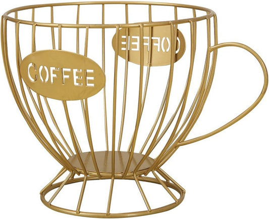Extra Large Capacity Coffee Pod Holder, Counter Organizer, Capsule Basket, Coffee Bar Accessories for K-cup Kitchen, Dining