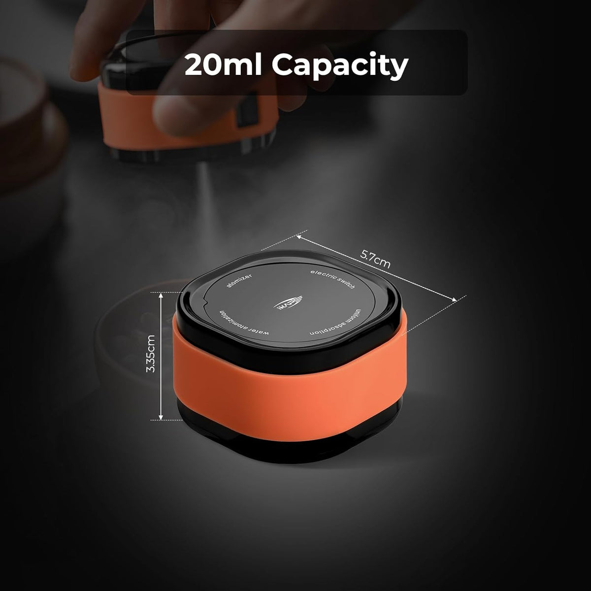 IKAPE Magnetic Rechargeable Coffee Bean Spray Bottle, 20ml Anti-Static RDT Tool for Espresso Grinders, Barista Coffee Accessories