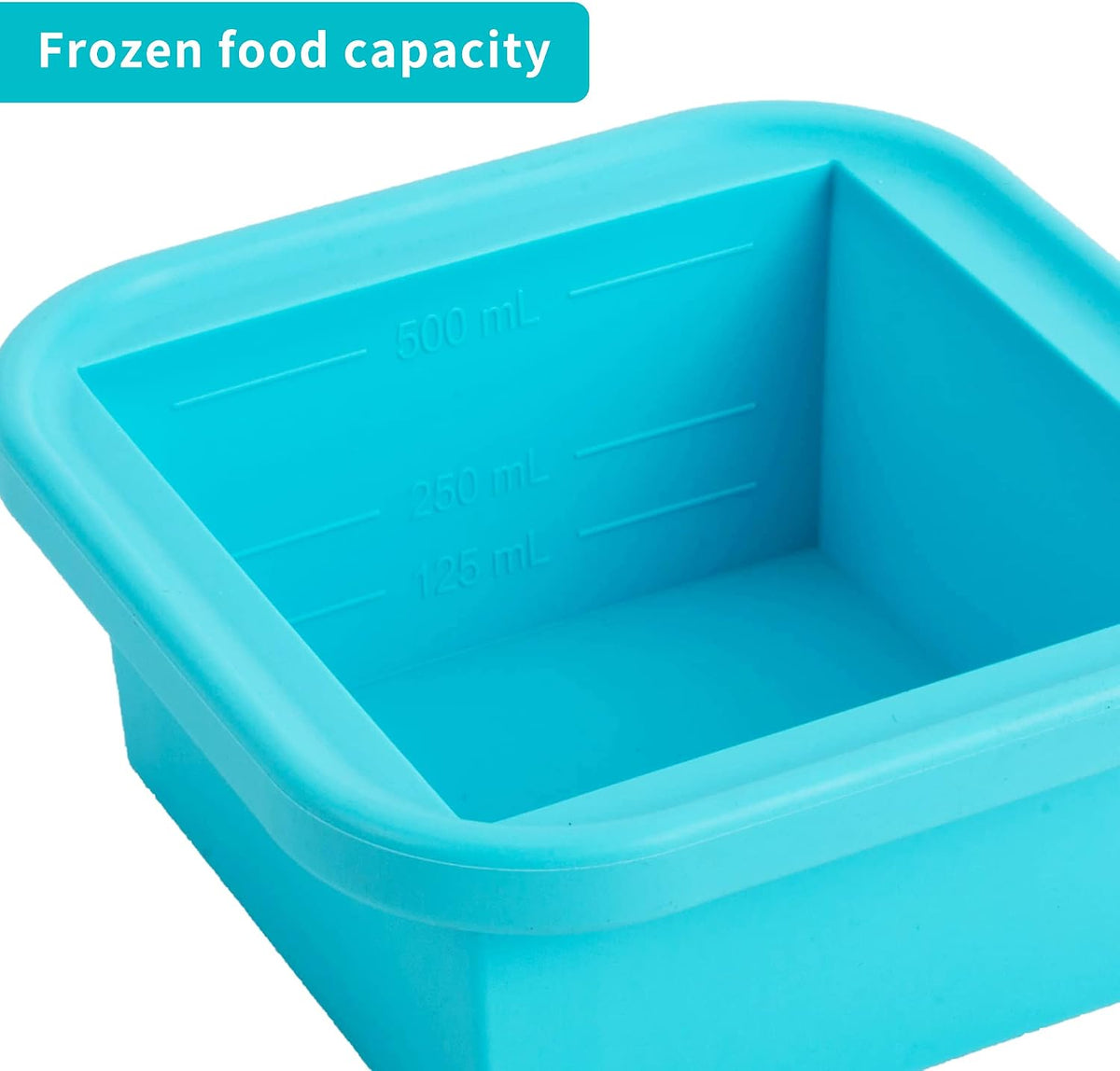 2 Cup Silicone Freezer Tray with Lid