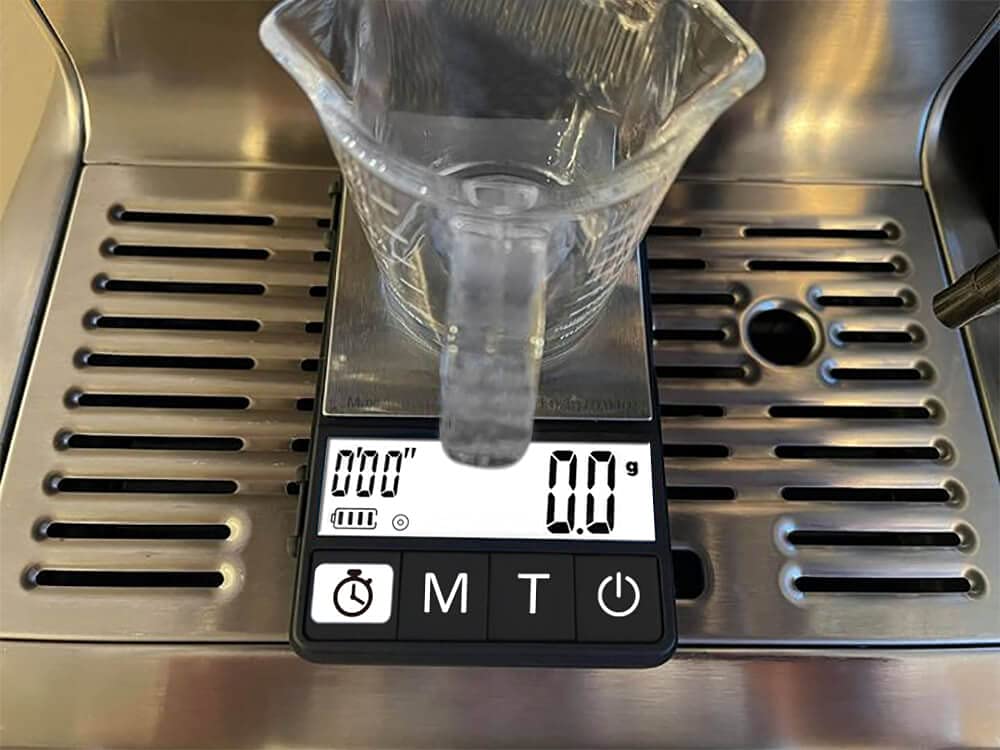 (Latest Version) Espresso Scale with Timer 1000g x 0.1g