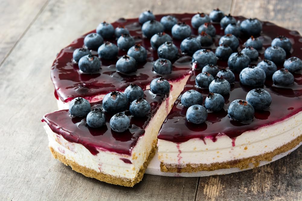 A Blend Above Blueberry Blue No Bake Dessert Mix - All Natural, Gluten Free, No MSG - Instant Dessert Mix, Fruit Dip, Bagel Topping, Frosting, Cheesecake Filling - Easy to Make - 4.2 Oz - Pack of 3
