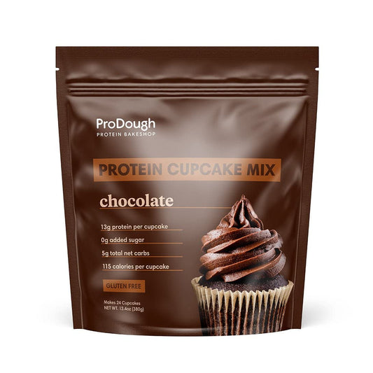ProDough High Protein- Gluten Free Cupcake Mix, Low Carb, 13g of Protein per Cupcake, No Added Sugars, Keto Friendly, Makes