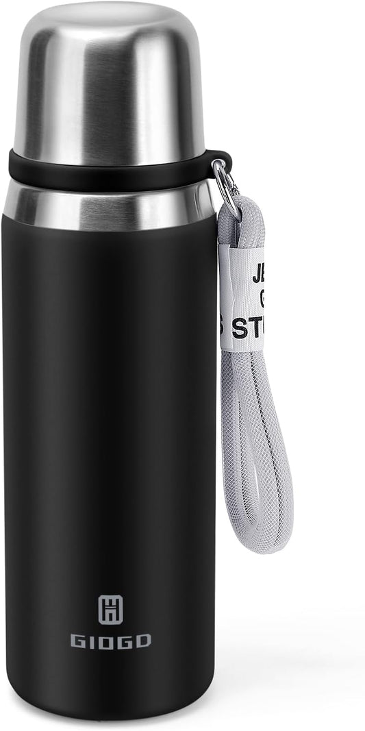 Stainless Steel thermo Bottles with cup 700ml/23.7oz Vacuum Insulated Bottle for hot and cold coffee drink water thermo
