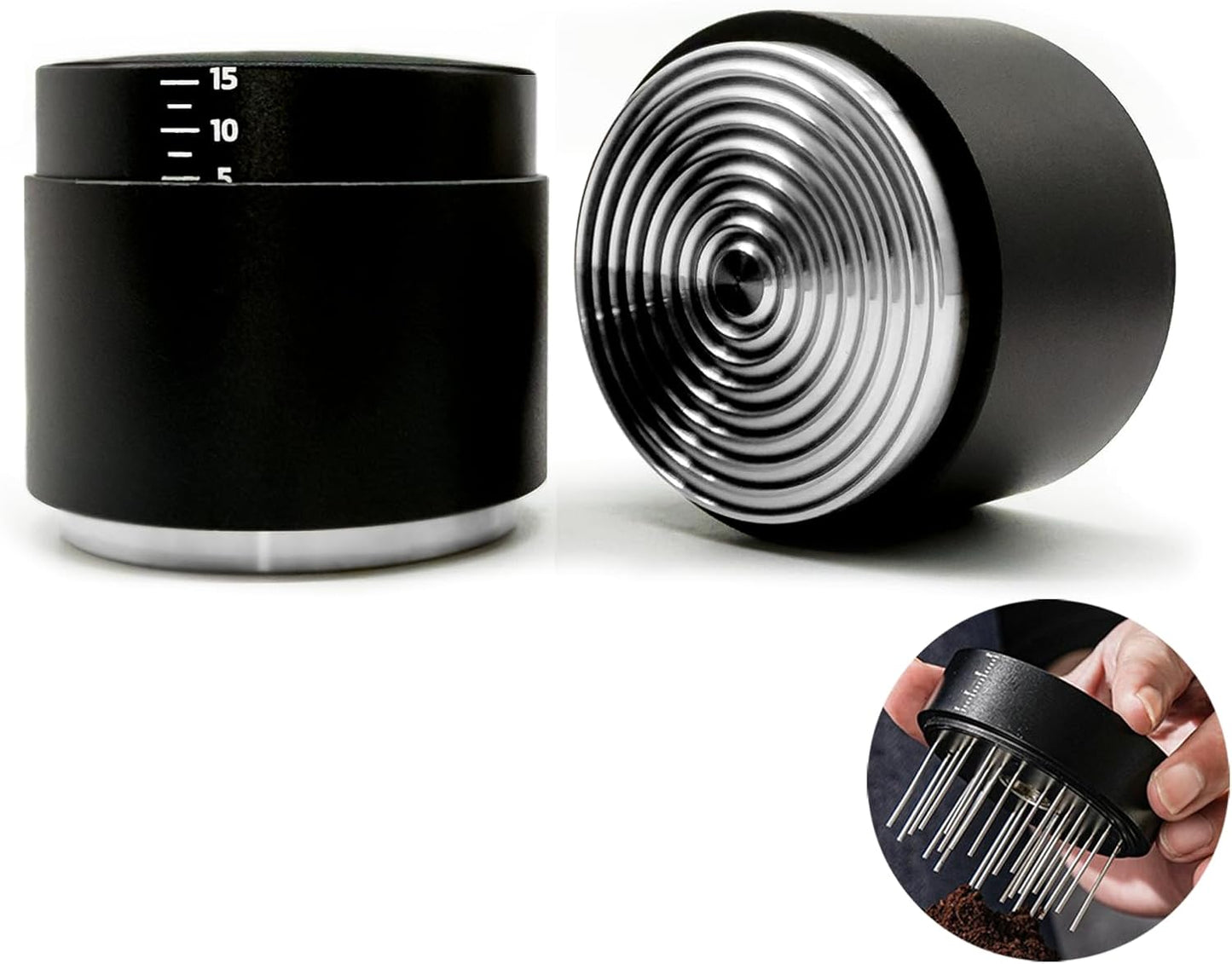 53MM Espresso Tools - Professional WDT Tool, Coffee Distributor & Tamper with 3-in-1 Design, 304 Sta