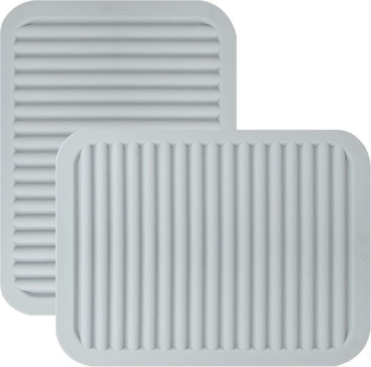 Trivets for Hot Dishes, Silicone Trivets for Hot Pots and Pans, Heat Resistant Hot Pads for Kitchen Counter, 2 Pcs