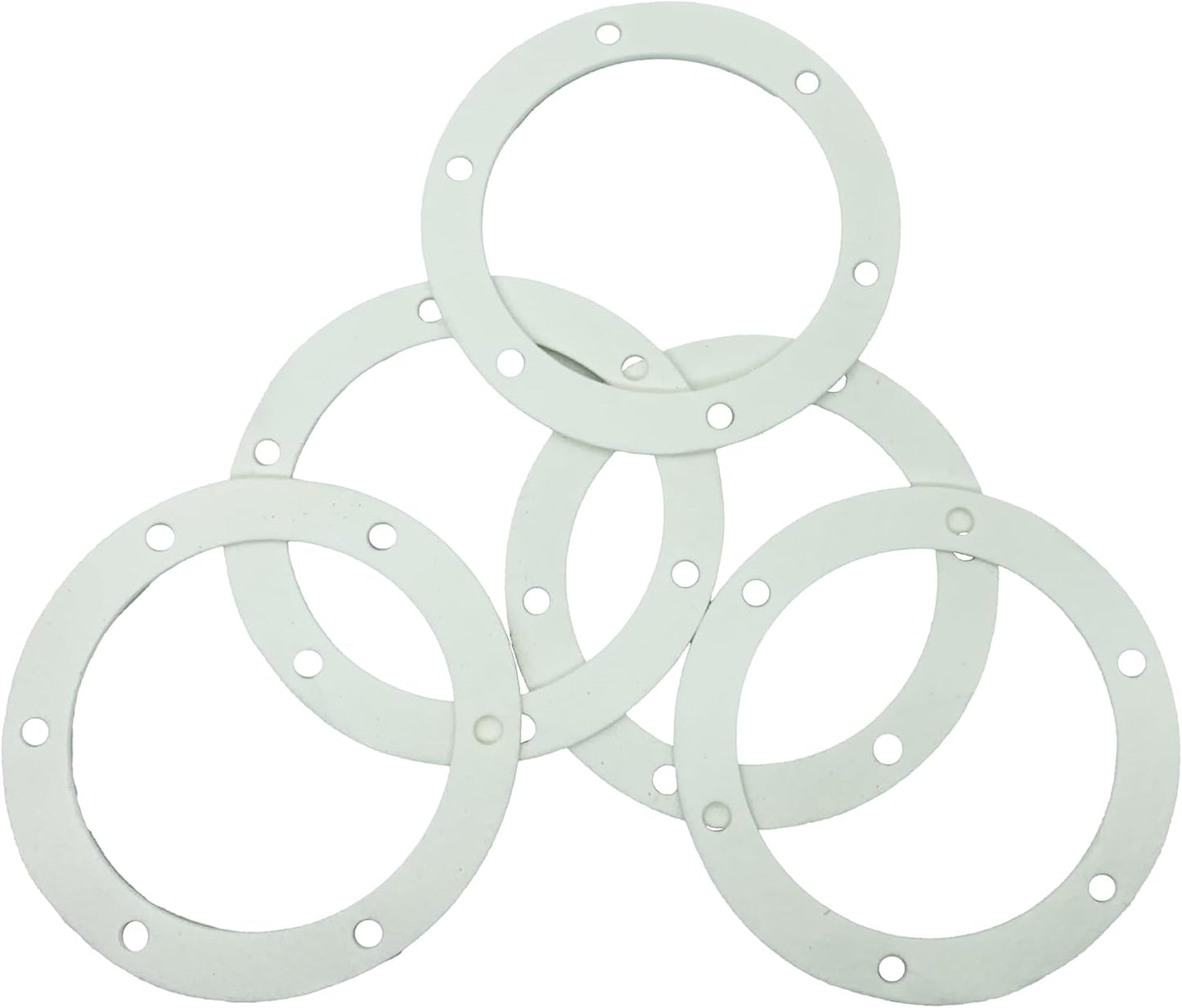6" Pellet Stove White Blower Gasket Seal for 100s 2100J MAR60487 5 Pack | Pellet Stove Blower Gasket Replacement, White Seal, Fits 100s/2100J/MAR60487, Exhaust Fan Mount, 5-Pack, Durable