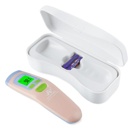 Amplim Non-Contact Forehead Thermometer for Adults, Kids & Infants | Ampmed No-Touch Medical Grade Temporal Fever