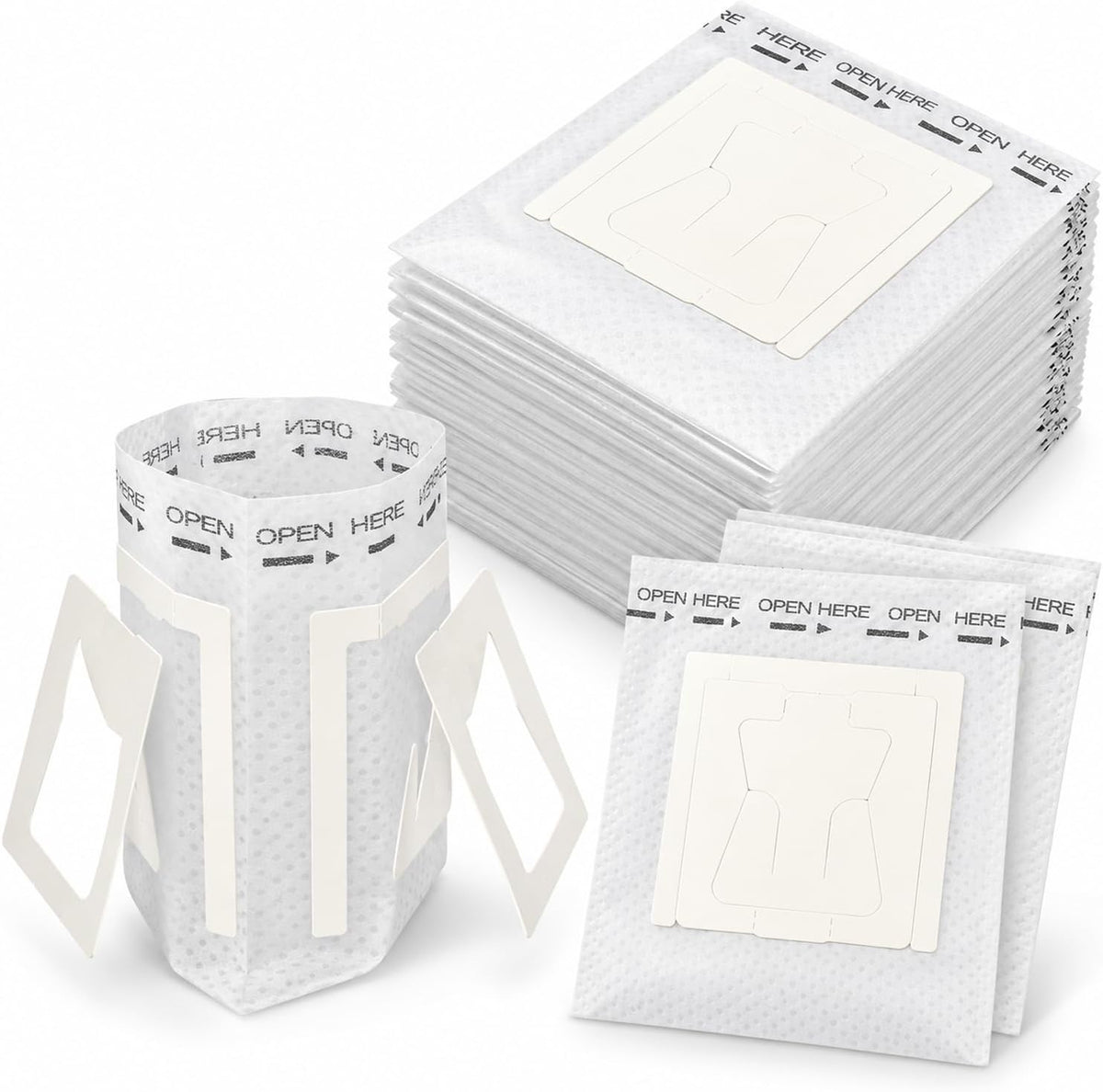 Enenes Coffee Filter Bags, 100 Pack Hanging Ear Single Serve Filters