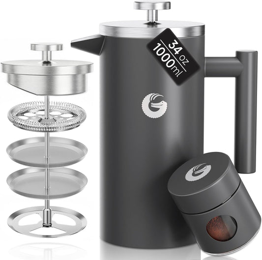 Coffee Gator French Press Coffee Maker 34 oz