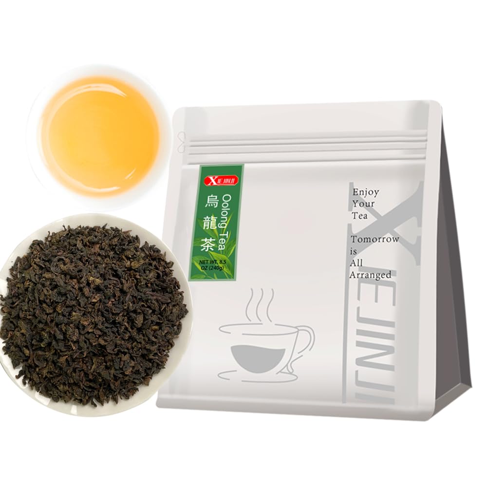XIEJINJI Premium Oolong Tea, Loose Leaf 8.4 Ounce(240g), Gift a Teaspoon, High Mountain Tea, No Sugar &amp; No Additives, Low-Caffeine