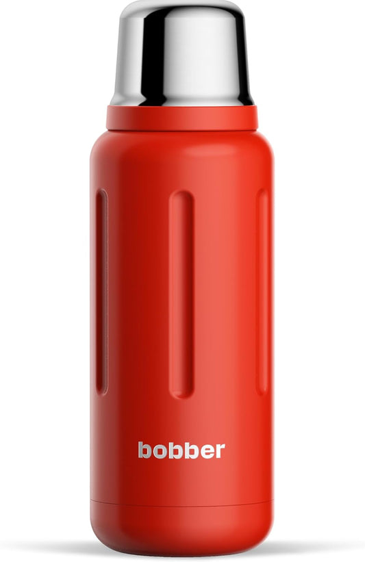 BOBBER 34 oz Stainless Steel Thermos for Tea, Coffee, and Cold Drinks BPA-Free, Dishwasher Safe Vacuum Insulated Water