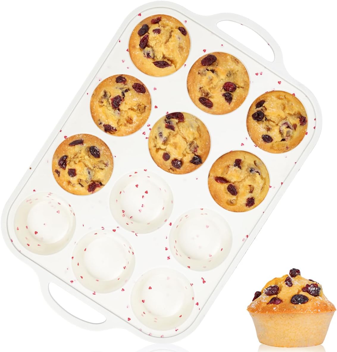 CAKETIME Silicone Muffin Pan