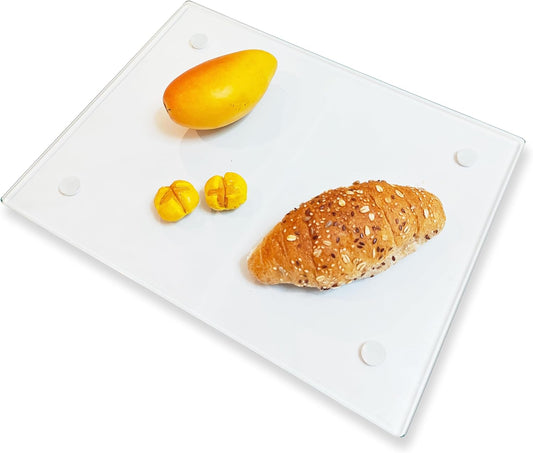 Tempered Glass Cutting Board – Long Lasting Clear Glass – Scratch Resistant, Heat Resistant, Shatter Resistant, Dishwasher