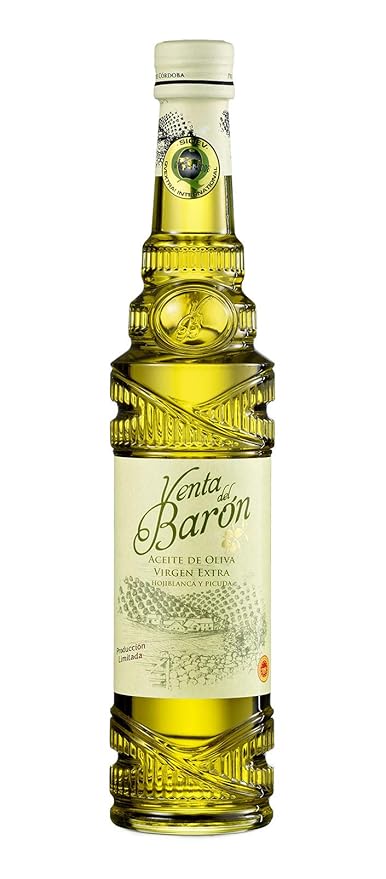 Venta del Barón - Voted The World's Best Olive Oil - Extra Virgin Cold Pressed - High in Polyphenols - 16.9 fl oz (500ml) Bottle