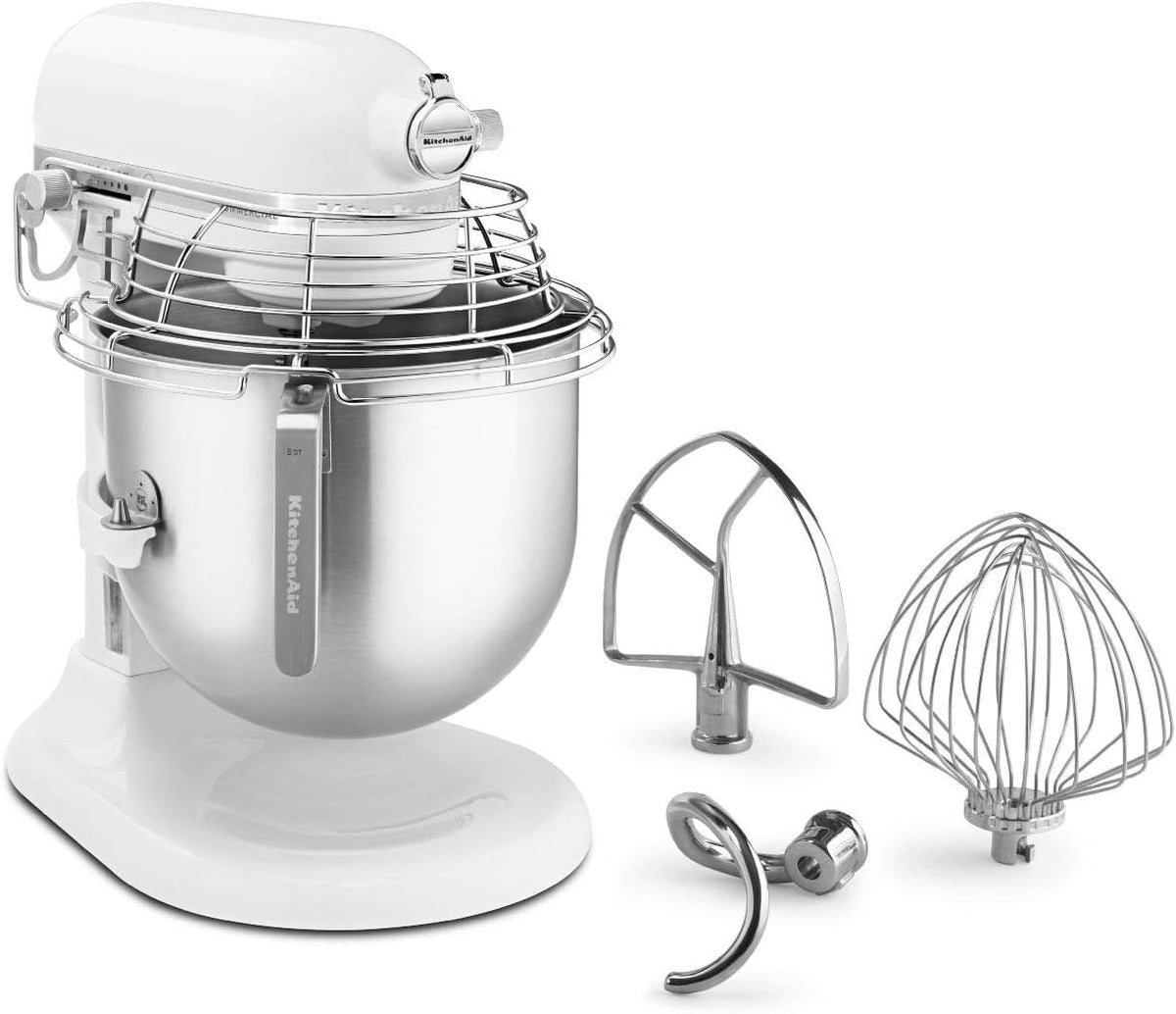 KitchenAid Commercial Series 8 Quart Bowl-Lift Stand Mixer with Stainless Steel Bowl Guard - KSMC895