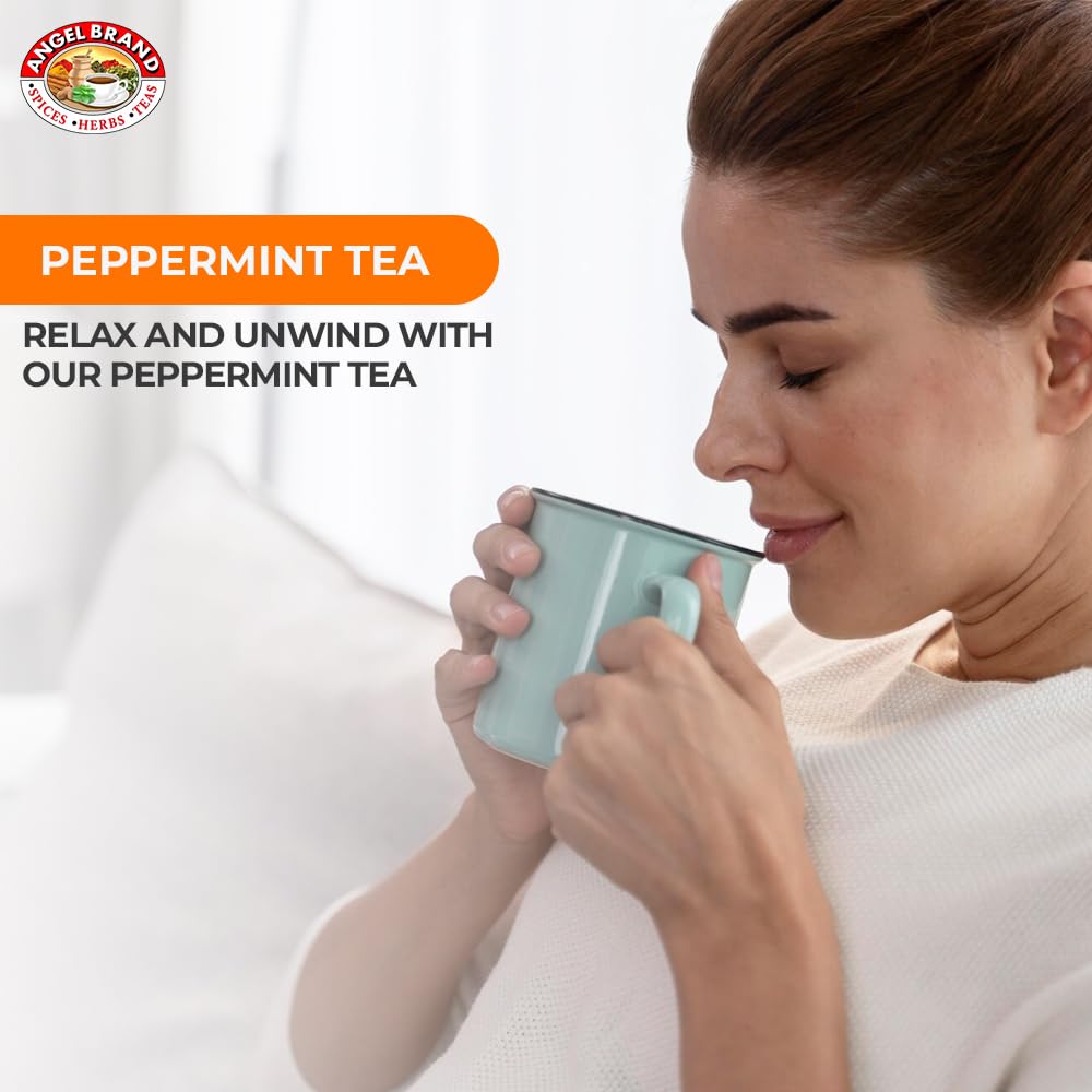 Peppermint Tea Bags | 20 Count | 3 Pack | Caffeine-Free for Relaxation | Refreshing Peppermint Tea