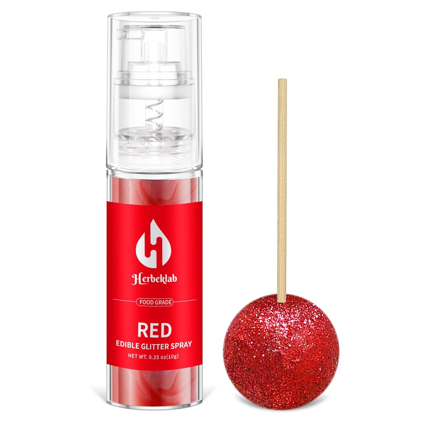 Red Edible Glitter Spray - 10g Edible Red Glitter for Cakes Food Grade Shimmer Powder Cake Sprinkles