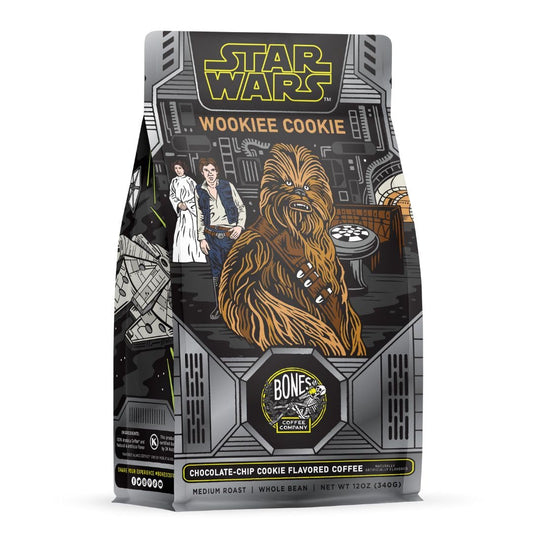 Bones Coffee Company Star Wars Wookiee Cookie Chip Cookie Flavor Flavored Coffee, Medium Roast Low Acid Arabica Beans