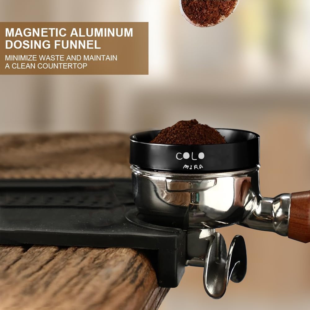 54mm Espresso Accessories Kit Fits Espresso Machine &amp; Portafilter | Spring Loaded Calibrated Tamper, WDT Tool and Dosing Funnel, Espresso puck screen Set, Aluminium and 316 Stainless Steel