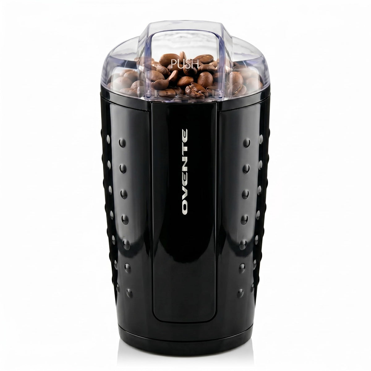 OVENTE Electric Coffee Grinder with One Touch Push-Button, Black CG225B