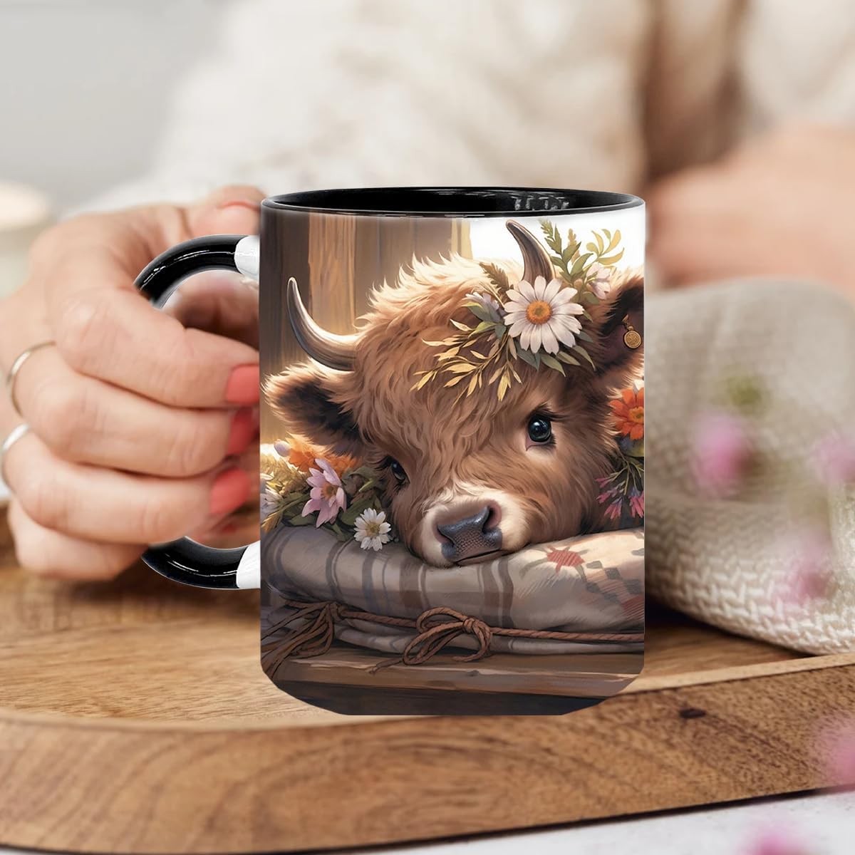 Highland Cow Gifts for Woman, Highland Cow Coffee Mug, Cow Iced Coffee Cup, Western Cows Gifts, Cow Gifts Set for Women Cow Lovers, Cows Drinking cup,11oz Mug