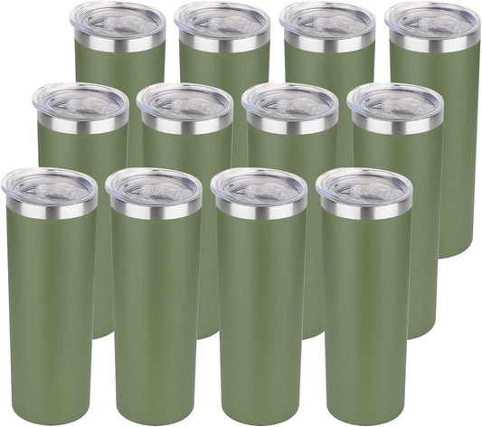 HASLE OUTFITTERS 20 oz Skinny Tumblers Bulk Set