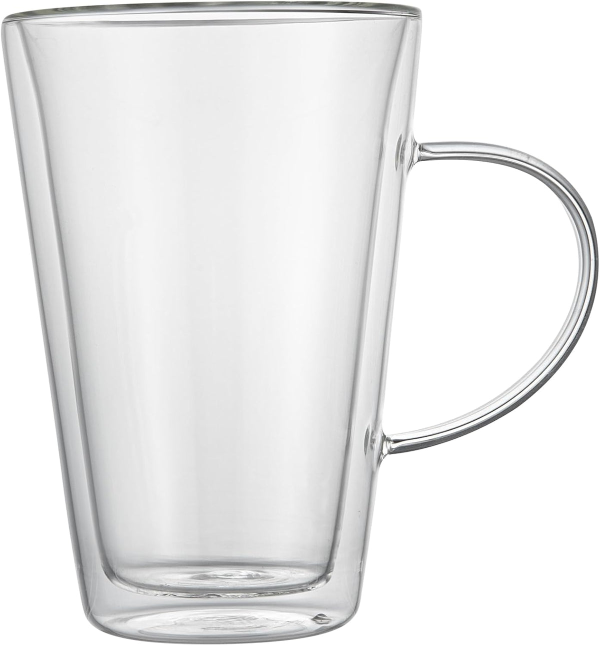 Restaurantware Glass Espresso Cups 12 Count 14 Ounces Borosilicate Double Wall Glass Coffee Mugs Insulated Clear Tea Drinkware for Hot or Cold Beverages