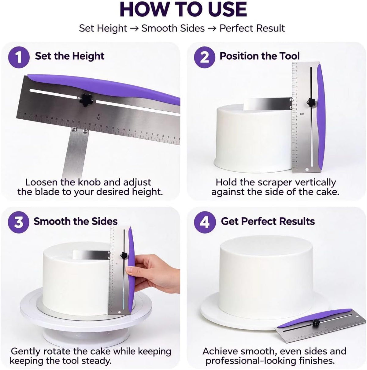 12 Inch Cake Scraper Smoother
