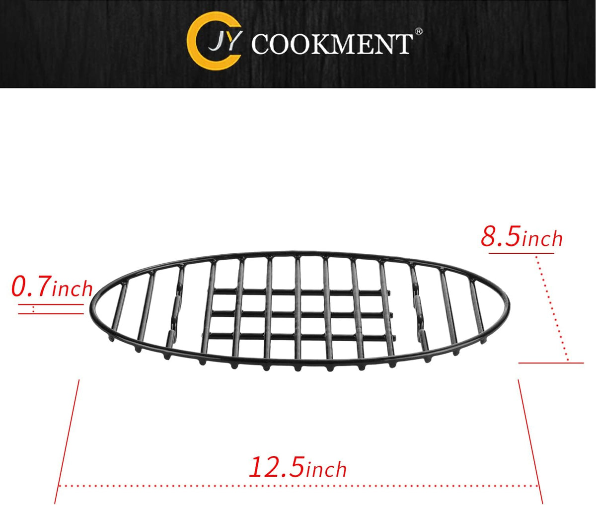 Roasting Rack with Integrated Feet, Cooling Drying Rack With Enameled Coating, PTFE Free, Great for Cooking, Roasting, Drying, Grilling, Dishwasher Safe (12.5"x8.5")
