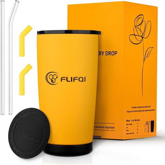 Ideal Gift for Women 20oz Tumbler with Lid & Straw Double Wall Vacuum Insulated Travel Coffee Mug Stainless Steel Tumbler