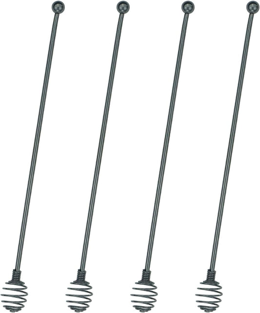 Coffee Stir Sticks,BURLIHOME Specialty Spoons Stainless Steel Spherical Mixing Spoon Solid/Hollow Swizzle Sticks For