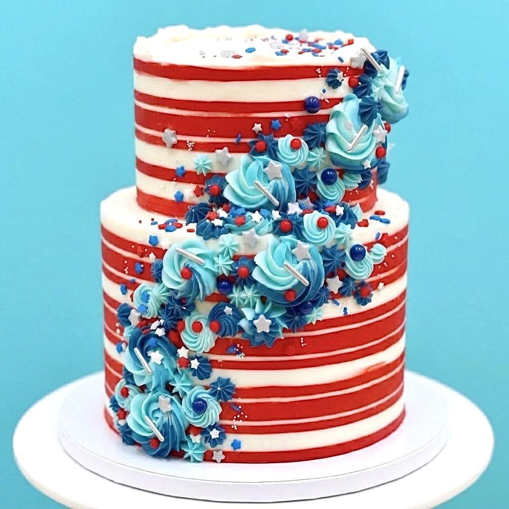 Sprinkles | Colored Sugar | Patriotic Sprinkles | Red white and blue sprinkle | Cocktail sugar | Cupcake sprinkle | Cake sprinkles | Manvscakes | 3 ounces