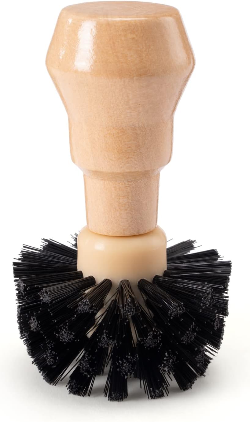 HOMEE Coffee Portafilter Basket Cleaning Filter Brush Fits for 54/58mm | Stiff Bristles Wood Handle Coffee Accessories,Espresso Barista Machine Cleaning Tool,Fits for Home Kitchen &amp; Small Coffee Bar