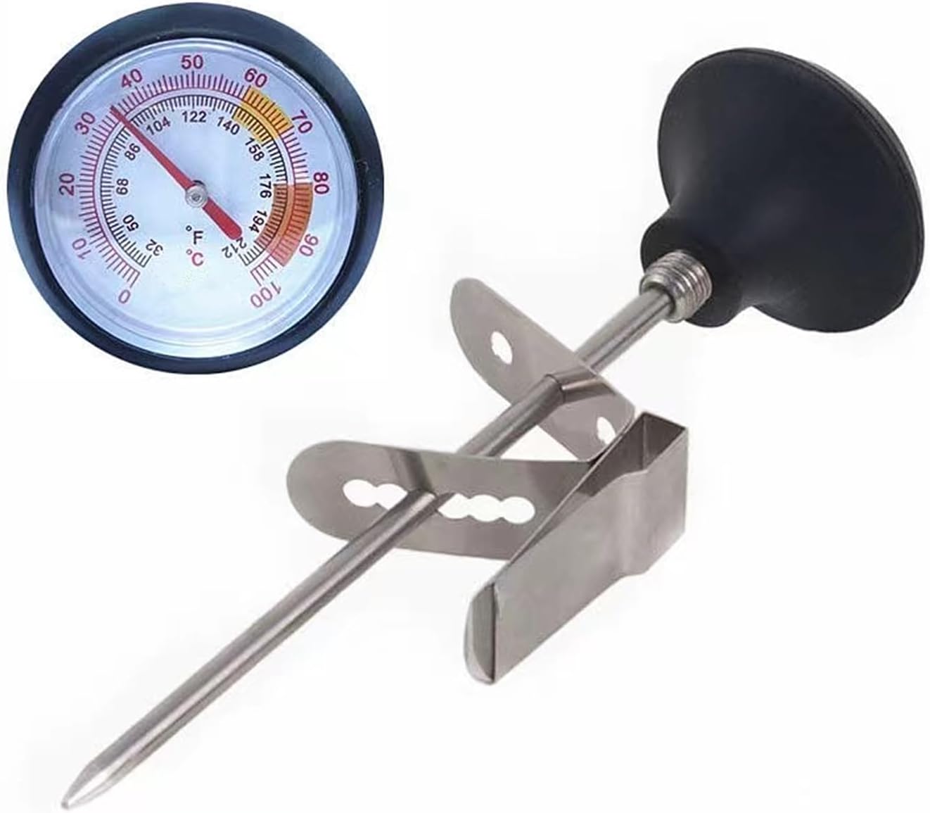 Milk Frothing Thermometer for Coffee Chocolate Cappuccino Frothy Milk Foam Stainless Steel Thermometer Latte Art Pen