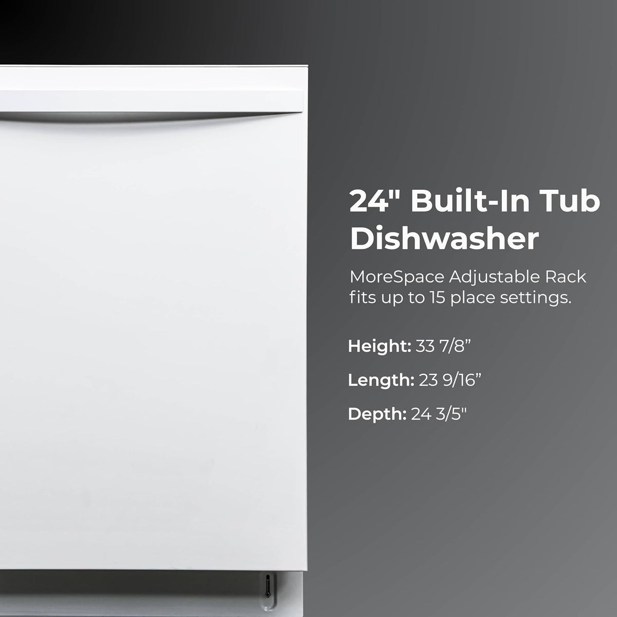 Kenmore 24" Built-In Dishwasher - White