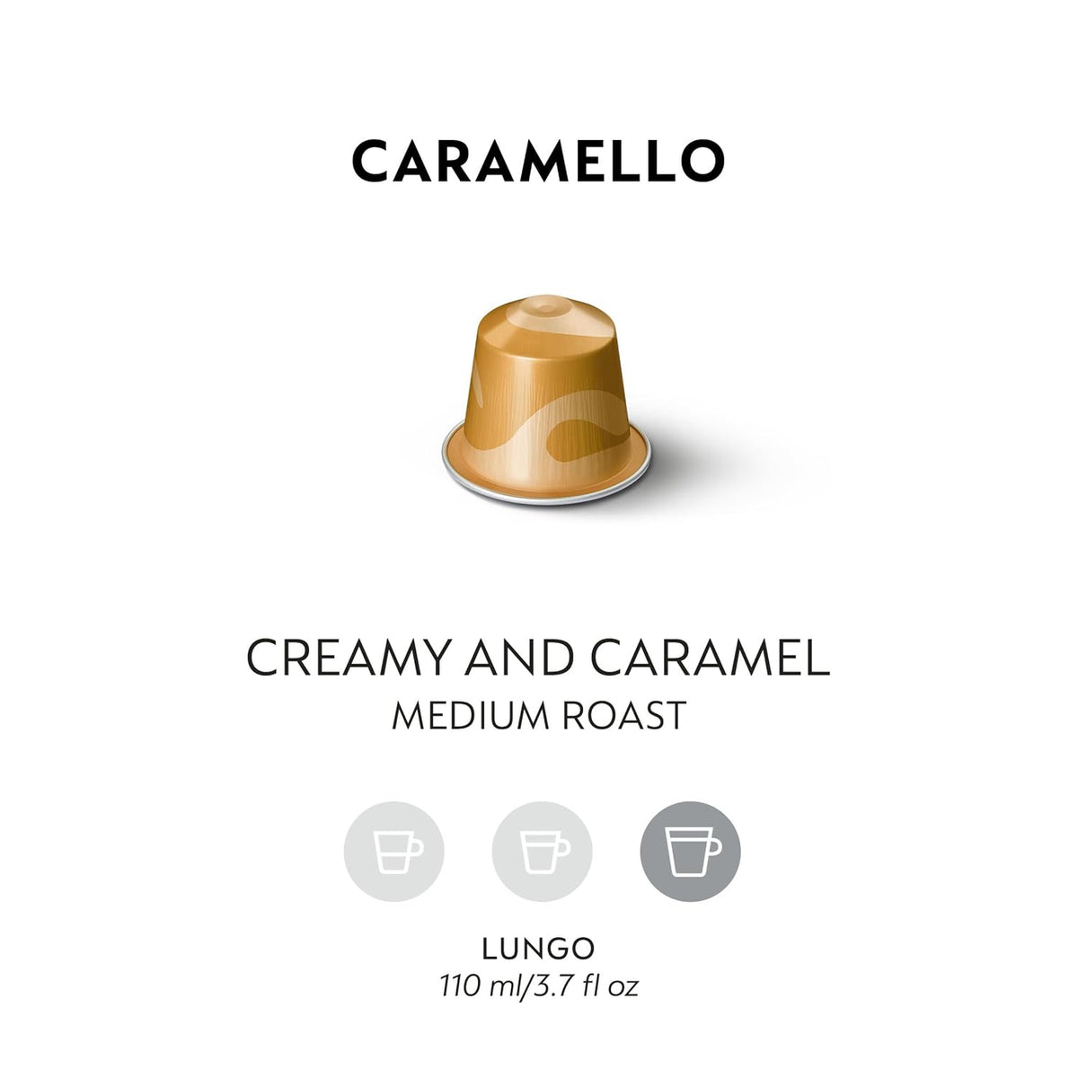 Nespresso Original, Caramello, Medium Roast, 50-Count Espresso Pods