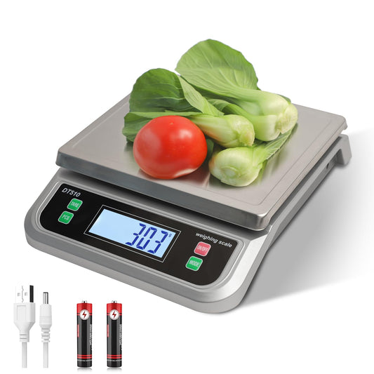 Large Kitchen Scale 40kg Food Scales for Kitchen with Tare and Pcs Funtion 88lbs Stainless Stee Tray Baking Scale for