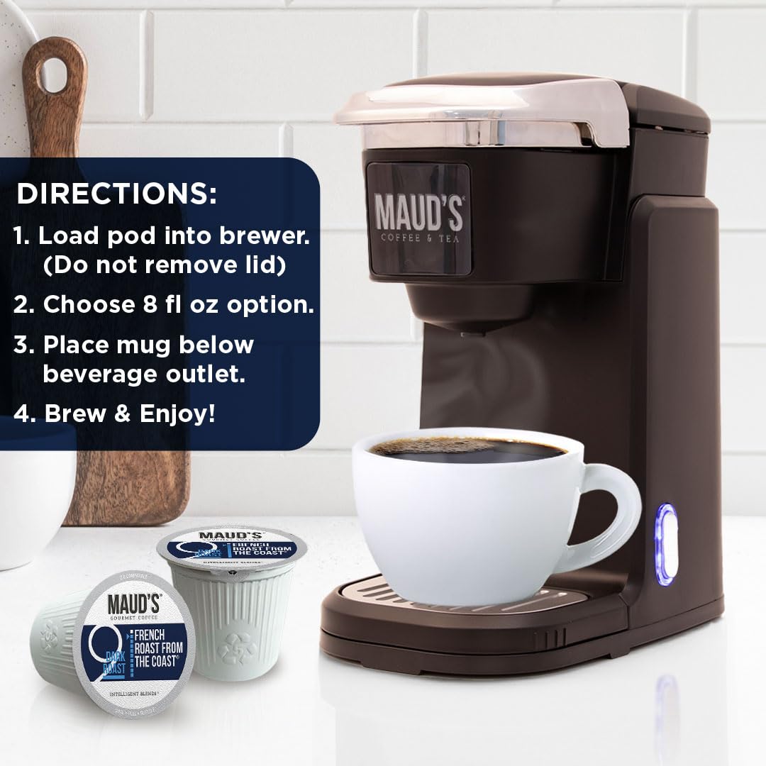 Maud's French Dark Roast Coffee Pods 100ct