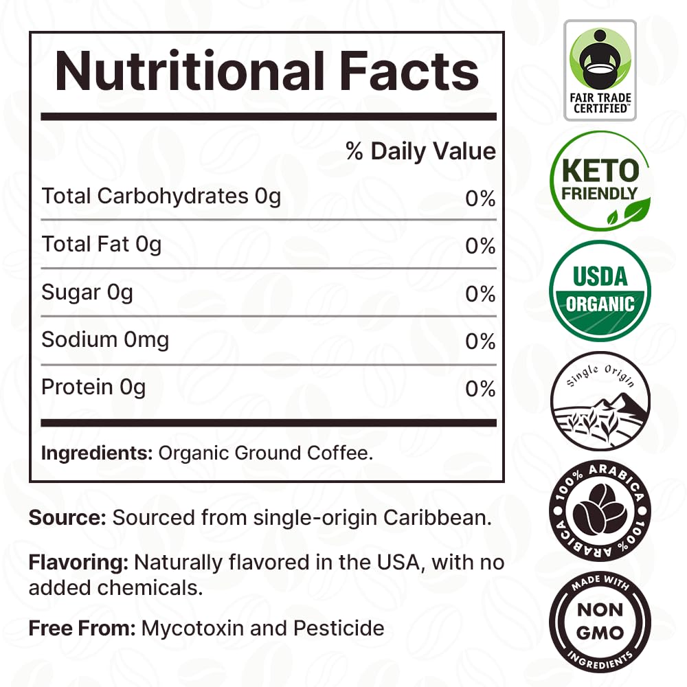 Organic Ground Coffee Medium Roast (16oz) - Caramel Flavored